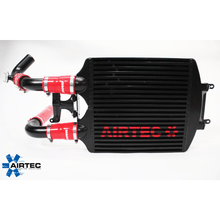 Load image into Gallery viewer, AIRTEC Front Mount Intercooler (FMIC) Upgrade Kit + Boost Pipes for VW Polo GTI 1.8T (9N/9N3) & SEAT Ibiza Mk4 1.8T (6L) - Twin-Pass 60mm Core, SEAT Sport Style, Pro-Series Satin Black