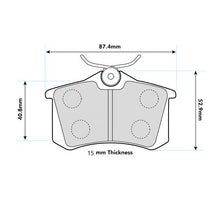 Load image into Gallery viewer, AUDI A3 (8L1) S3 Quattro Rear Performance Brake Pads 0974
