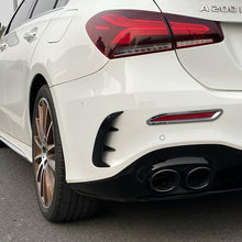 Load image into Gallery viewer, Gloss Black Rear Bumper Trims for Mercedes Benz W177 A Class Saloon 18-25 (Replacement)
