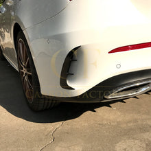 Load image into Gallery viewer, Gloss Black Rear Bumper Trims for Mercedes Benz W177 A Class Saloon 18-25 (Stick on)
