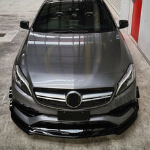 Load image into Gallery viewer, V Style (3 pcs) Gloss Black Front Splitter for Mercedes Benz W176 A Class AMG 13-18
