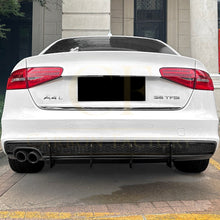 Load image into Gallery viewer, PSM Style Gloss Black Rear Diffuser for Audi B8.5 A4 S Line 13-15
