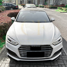 Load image into Gallery viewer, V Style Gloss Black Front Splitter for Audi B9 A5 S Line &amp; S5 17-20
