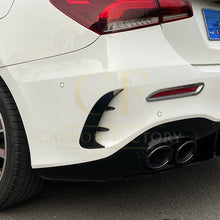 Load image into Gallery viewer, Gloss Black Rear Bumper Trims for Mercedes Benz W177 A Class Saloon 18-25 (Replacement)
