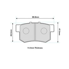 Load image into Gallery viewer, Honda S2000 Rear Performance Brake Pads 1142
