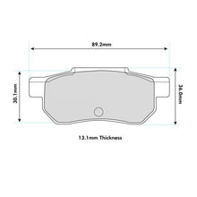Load image into Gallery viewer, Honda Civic EK4 Rear Performance Brake Pads 1163
