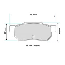Load image into Gallery viewer, Honda Civic EG6 Rear Performance Brake Pads 1163
