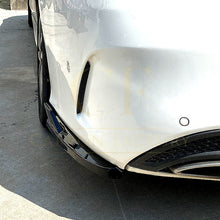 Load image into Gallery viewer, Gloss Black Rear Bumper Spats for Mercedes Benz W205 C Class Saloon 15-21

