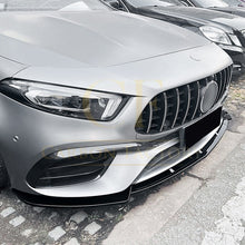 Load image into Gallery viewer, V Style Gloss Black Front Splitter for Mercedes Benz W177 A Class A45 &amp; A45S 18-22
