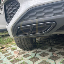 Load image into Gallery viewer, Gloss Black Exhaust Tip Covers for Audi A3 8Y S Line 20-24
