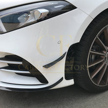 Load image into Gallery viewer, Type 1 Gloss Black Front Canards for Mercedes Benz W177 A Class AMG &amp; A35 18-22
