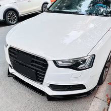 Load image into Gallery viewer, V Style Gloss Black Front Splitter for Audi B8.5 S5 A5 S Line 11-16
