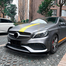 Load image into Gallery viewer, V Style (1 pcs) Gloss Black Front Splitter for Mercedes Benz W176 A Class AMG 13-18
