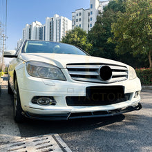 Load image into Gallery viewer, V Style Gloss Black Front Splitter for Mercedes Benz W204 C Class Standard Model 08-10
