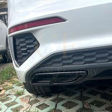 Load image into Gallery viewer, Gloss Black Exhaust Tip Covers for Audi A3 8Y S Line 20-24
