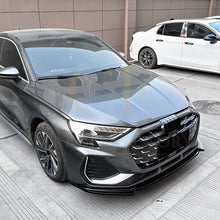 Load image into Gallery viewer, V Style Gloss Black Front Splitter for Audi A3 8Y S Line S3 25-Present
