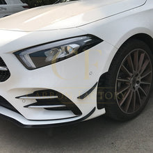 Load image into Gallery viewer, Type 1 Gloss Black Front Canards for Mercedes Benz W177 A Class AMG &amp; A35 18-22
