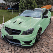 Load image into Gallery viewer, V Style Gloss Black Front Splitter for Mercedes Benz W204 C63 11-14
