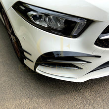 Load image into Gallery viewer, LP Style Gloss Black Front Canards for Mercedes Benz W177 A Class AMG &amp; A35 18-22
