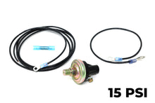 Load image into Gallery viewer, Adjustable Boost Pressure Switch, Hobbs Type On-Boost Trigger with Wiring Loom, 4 or 15 psi Preset, 2-Wire Ground Trigger for Turbo &amp; Supercharged Setups
