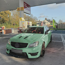 Load image into Gallery viewer, V Style Gloss Black Front Splitter for Mercedes Benz W204 C63 11-14
