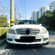 Load image into Gallery viewer, V Style Gloss Black Front Splitter for Mercedes Benz W204 C Class Standard Model 08-10

