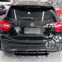 Load image into Gallery viewer, V Style Gloss Black Rear Diffuser for Mercedes Benz W176 A45 13-18
