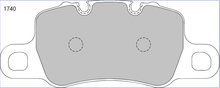 Load image into Gallery viewer, Porsche CAYMAN 982 4.0 GT4 RS with steel discs Rear Performance Brake Pads 1740
