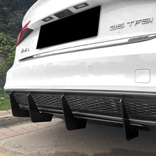 Load image into Gallery viewer, PSM Style Gloss Black Rear Diffuser for Audi B8.5 A4 S Line 13-15
