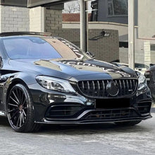 Load image into Gallery viewer, Brabus Style Gloss Black Front Splitter for Mercedes Benz W205 C63 15-22
