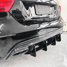 Load image into Gallery viewer, V Style Gloss Black Rear Diffuser for Mercedes Benz W176 A45 13-18
