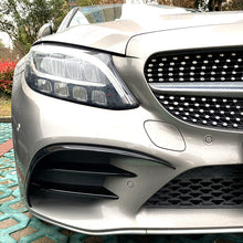 Load image into Gallery viewer, Gloss Black Front Side Grille Trims for Mercedes Benz W205 C Class 19-21
