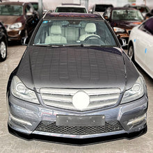 Load image into Gallery viewer, V Style Gloss Black Front Splitter for Mercedes Benz W204 C Class AMG Model 11-14
