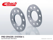 Load image into Gallery viewer, Eibach Pro-Spacer Kit (Pair Of Spacers) 10mm Per Spacer (System 1) S90-1-10-002 (Silver)
