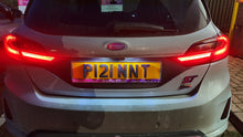 Load image into Gallery viewer, Fiesta Mk8 Extended Rear Licence Plate vinyl Decal
