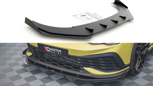Load image into Gallery viewer, Maxton Design - STREET PRO FRONT SPLITTER (+FLAPS) VW GOLF 8 GTI CLUBSPORT (2020-)
