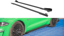 Load image into Gallery viewer, Maxton Design - STREET PRO SIDE SKIRTS DIFFUSERS V.1 (+FLAPS) FORD MUSTANG GT MK6 FACELIFT (2017-)
