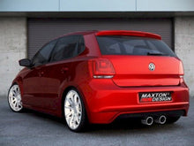 Load image into Gallery viewer, Maxton Design - EXHAUST TIPS VW POLO MK5 (6R) FITS WITH DOUBLE MIDDLE EXHAUST REAR VALANCE
