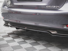 Load image into Gallery viewer, Maxton Design - CENTRAL REAR SPLITTER (VERTICAL BARS) LEXUS GS F SPORT HYBRID MK4 (L10) (2012-2015)
