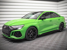 Load image into Gallery viewer, Maxton Design - STREET PRO SIDE SKIRTS DIFFUSERS (+FLAPS) AUDI RS3 SEDAN 8Y (2020-)
