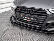 Load image into Gallery viewer, Maxton Design - STREET PRO FRONT SPLITTER V.1 (+FLAPS) AUDI S3 SPORTBACK 8V FACELIFT
