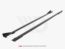 Load image into Gallery viewer, Maxton Design - STREET PRO SIDE SKIRTS DIFFUSERS + FLAPS FORD FIESTA ST MK6
