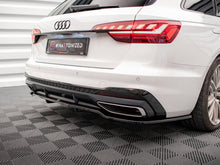 Load image into Gallery viewer, Maxton Design - Central Rear Splitter (Vertical Bars) Audi A4 S-Line B9 Facelift
