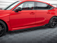 Load image into Gallery viewer, Maxton Design - STREET PRO SIDE SKIRTS DIFFUSERS + FLAPS HONDA CIVIC TYPE-R MK 11
