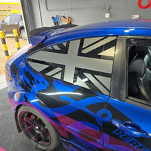 Load image into Gallery viewer, Mk2 &amp; 2.5 Focus Rear 3 Door Union Jack Window Vinyl Decal Set (Pair)
