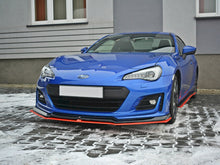 Load image into Gallery viewer, Maxton Design - Front Splitter V.5 Subaru BRZ Mk1 Facelift (BLACK AND RED)
