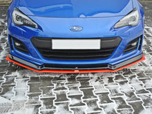 Load image into Gallery viewer, Maxton Design - Front Splitter V.5 Subaru BRZ Mk1 Facelift (BLACK AND RED)
