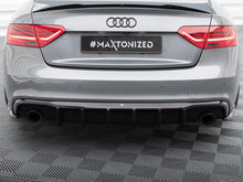 Load image into Gallery viewer, Maxton Design - REAR VALANCE AUDI A5 S-LINE COUPE / SPORTBACK 8T FACELIFT (VERSION WITH SINGLE EXHAUSTS ON BOTH SIDES)
