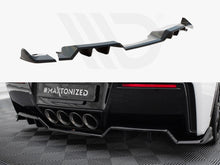 Load image into Gallery viewer, Maxton Design - Central Rear Splitter (Vertical Bars) + Rear Side Splitters Chevrolet Corvette C7
