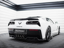 Load image into Gallery viewer, Maxton Design - Central Rear Splitter (Vertical Bars) + Rear Side Splitters Chevrolet Corvette C7
